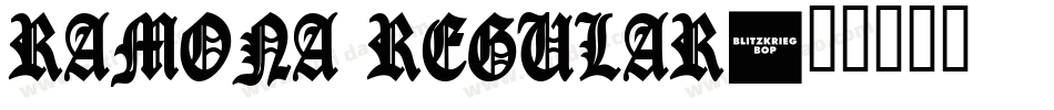 Ramona Regular字体转换